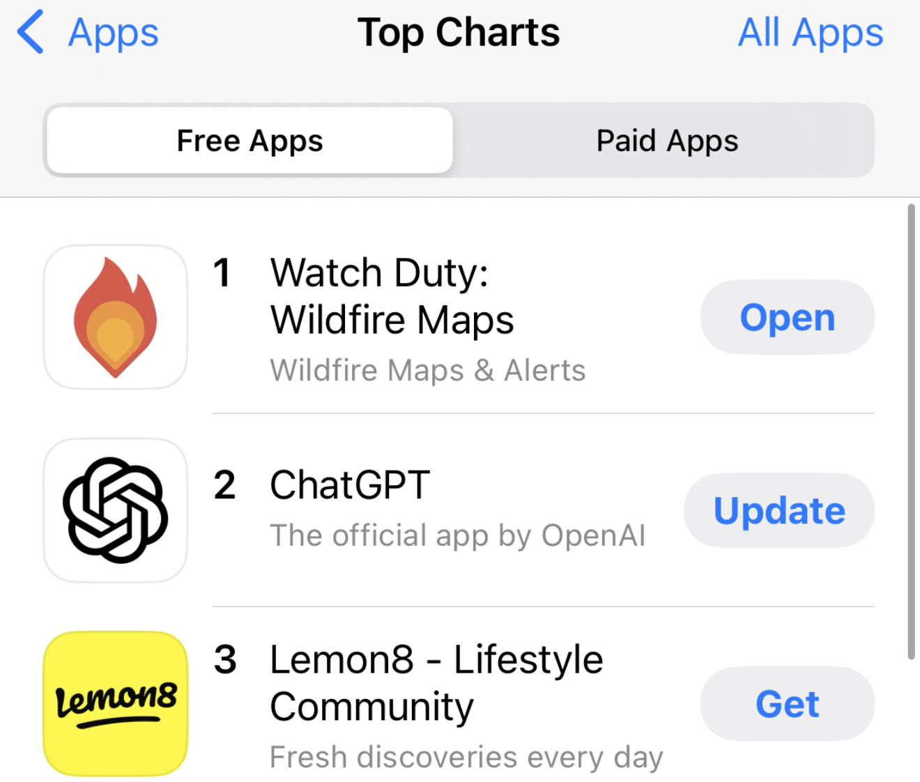 因加州火灾蔓延，Watch Duty超越ChatGPT成App Store免费应用榜首